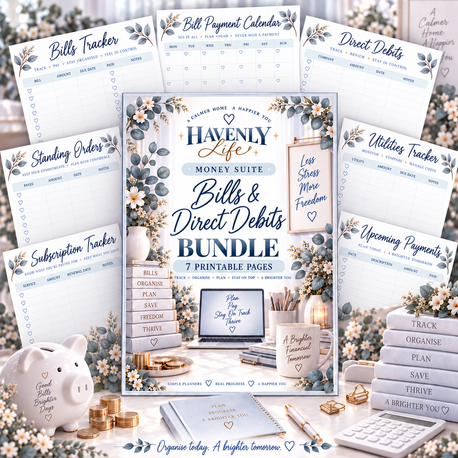 Bills & Direct Debits Planning Bundle