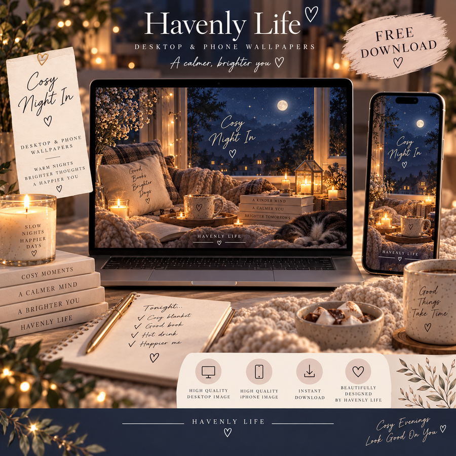 Cosy Night In FREE Desktop & iPhone Wallpaper