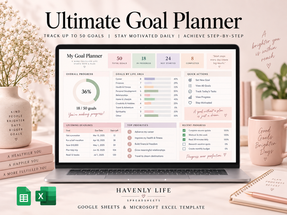 Goal Planner Google Sheets