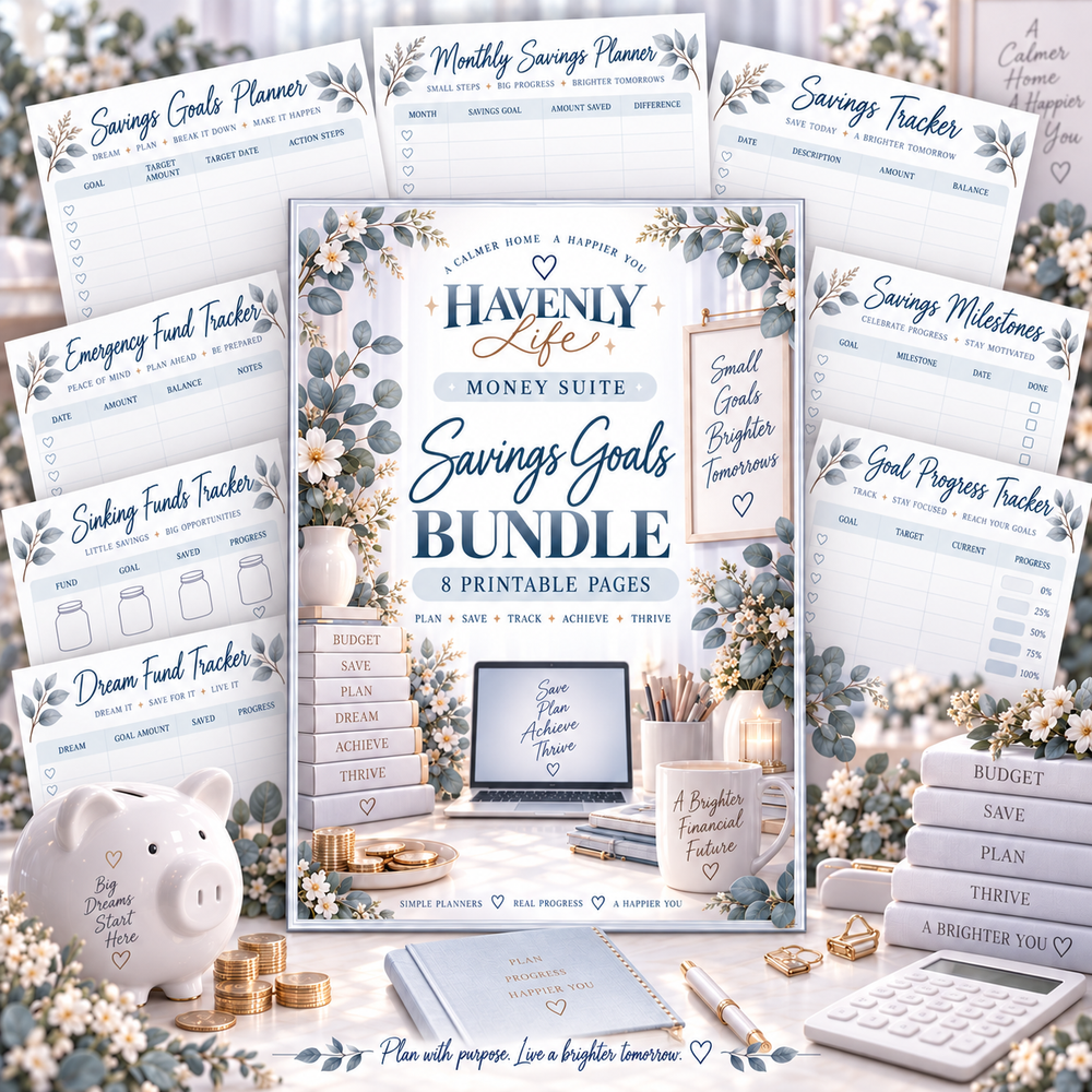 Savings Goals Planning Bundle
