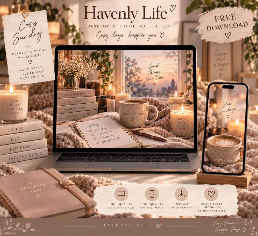 Cosy Sunday FREE Desktop & iPhone Wallpaper