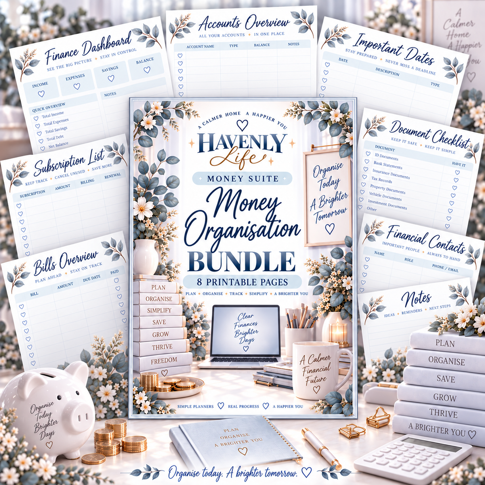 Money Organisation Planning Bundle