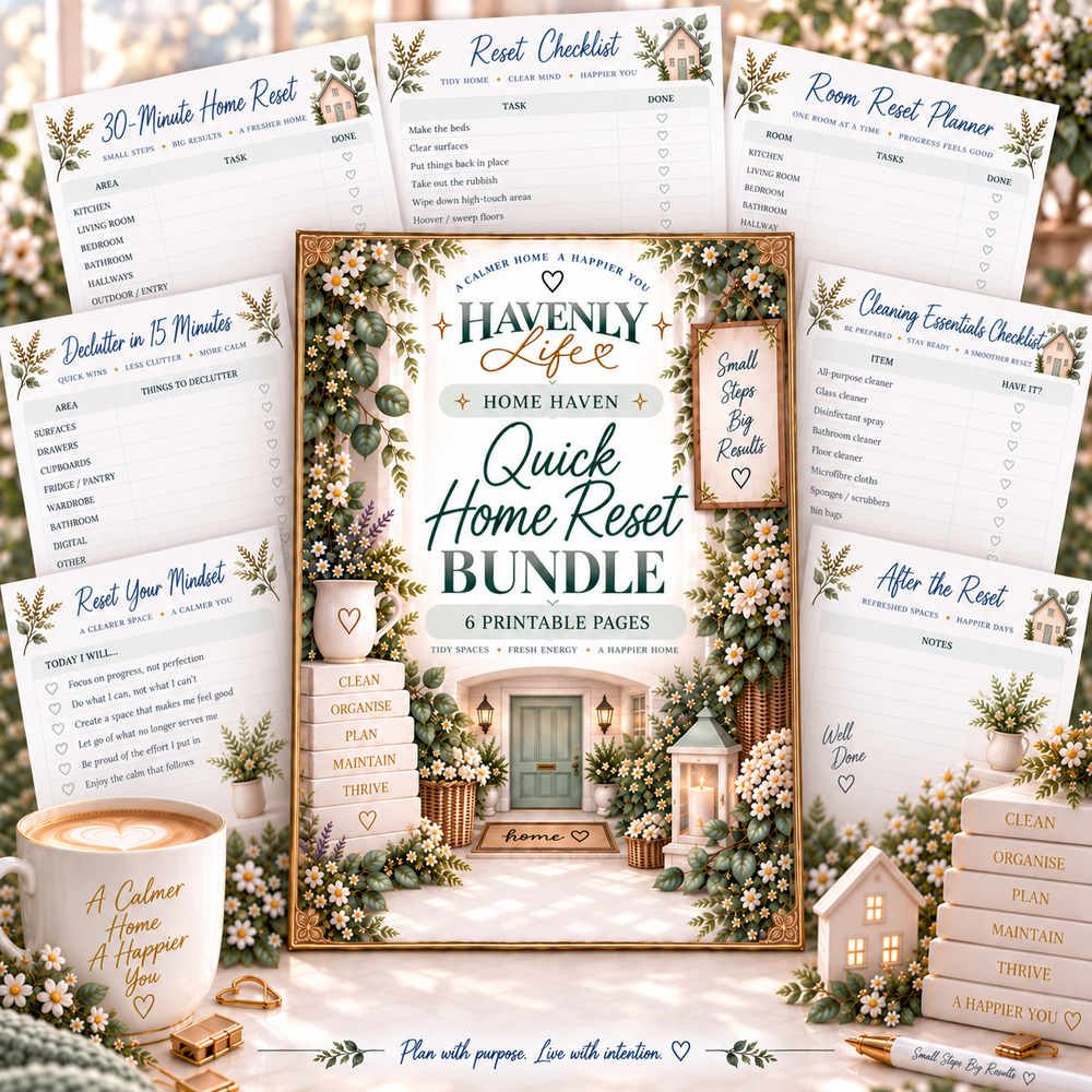 Quick Home Reset Planning Bundle