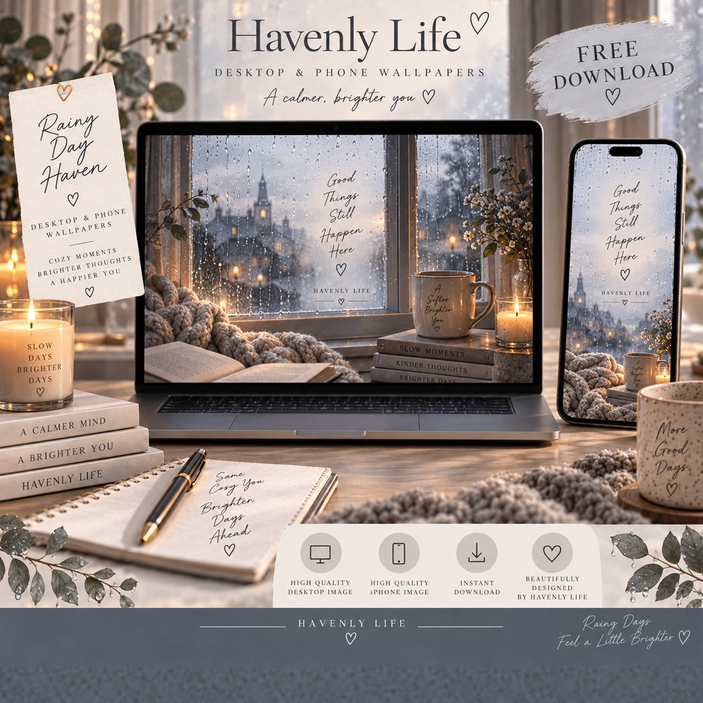 Rainy Day Haven FREE Desktop & iPhone Wallpaper