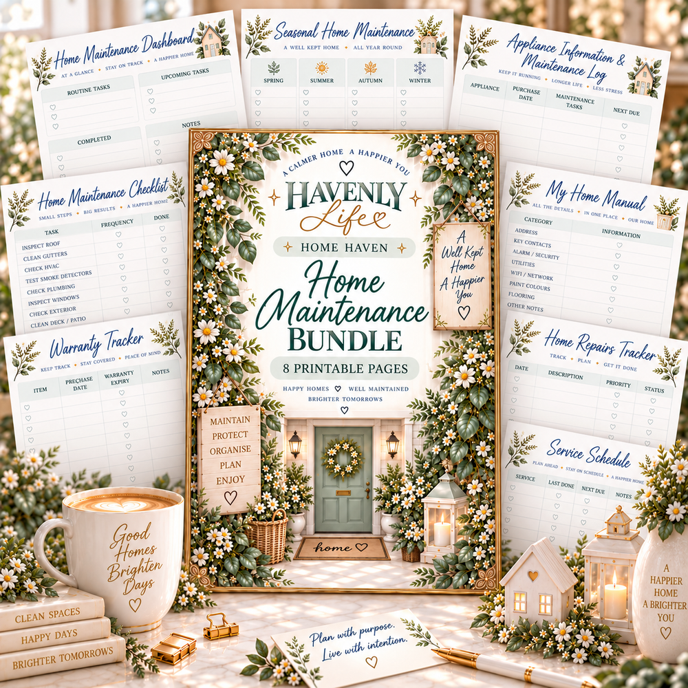 Home Maintenance Planning Bundle