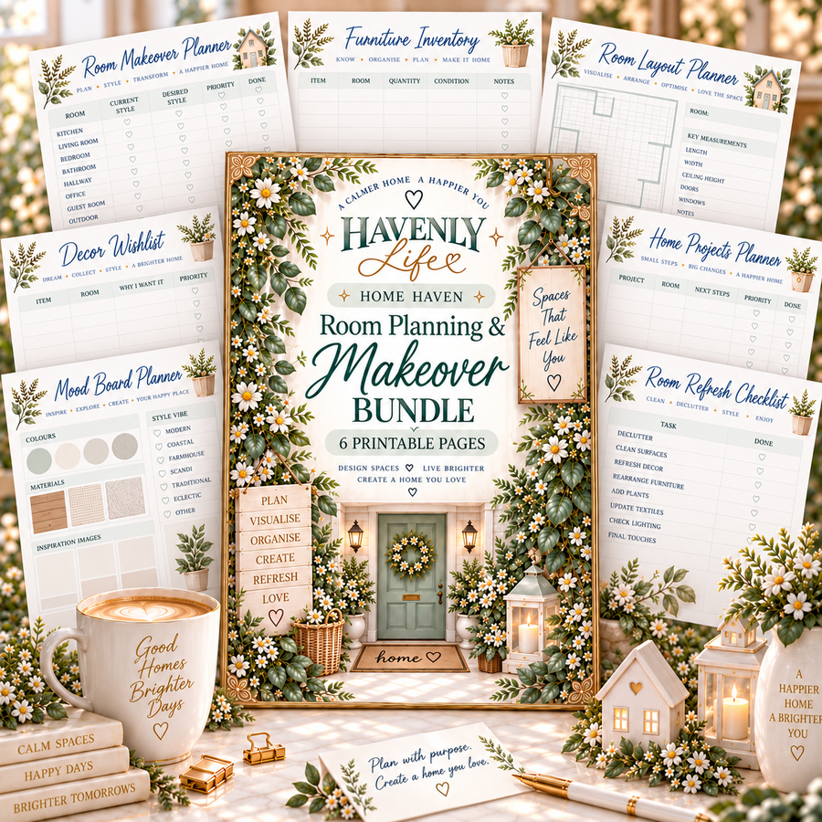 Room Planning & Makeover Planning Bundle