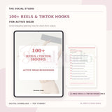 Activewear – 100+ Reels & TikTok Hooks