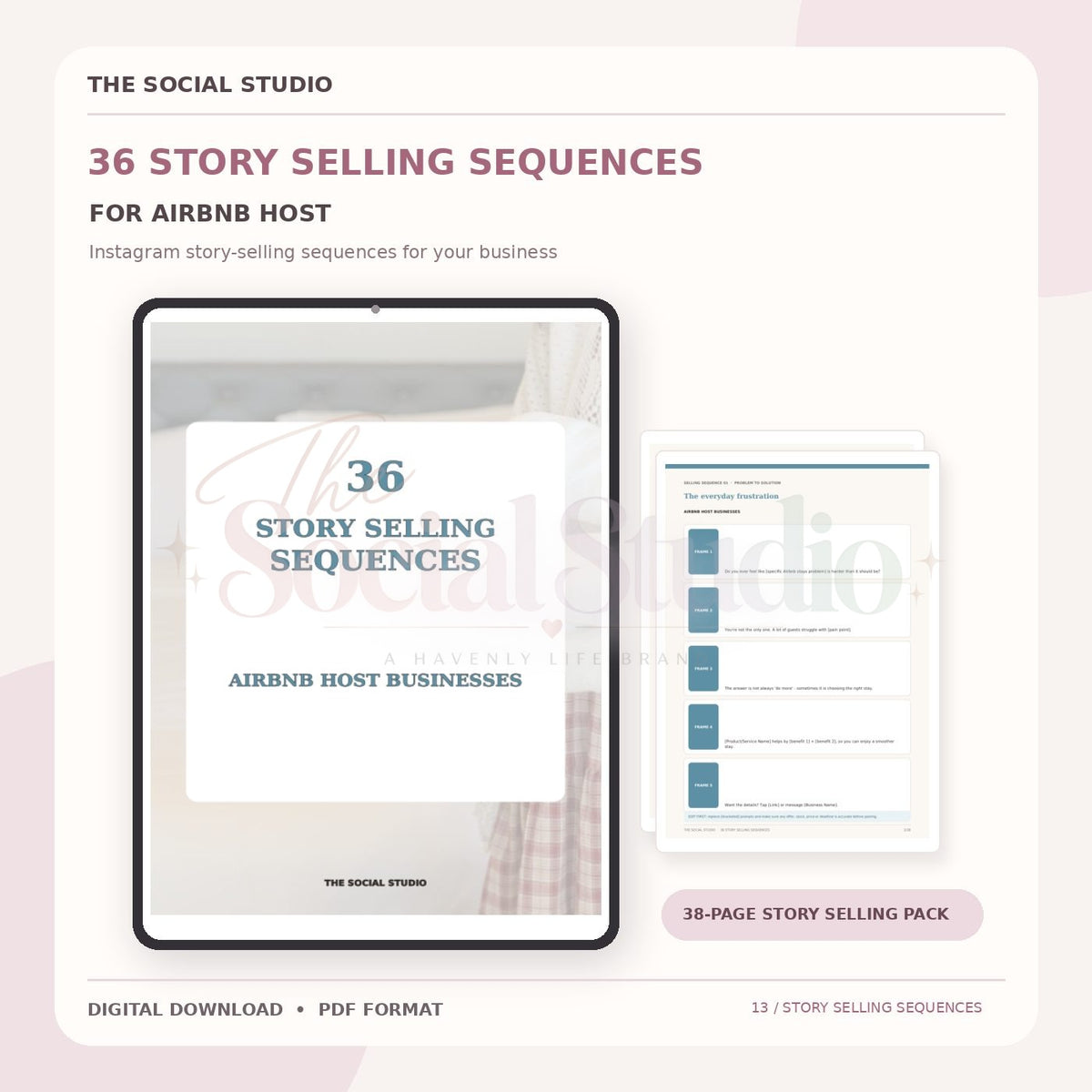 Air BNB Host – Instagram Story Selling Sequences | The Social Studio