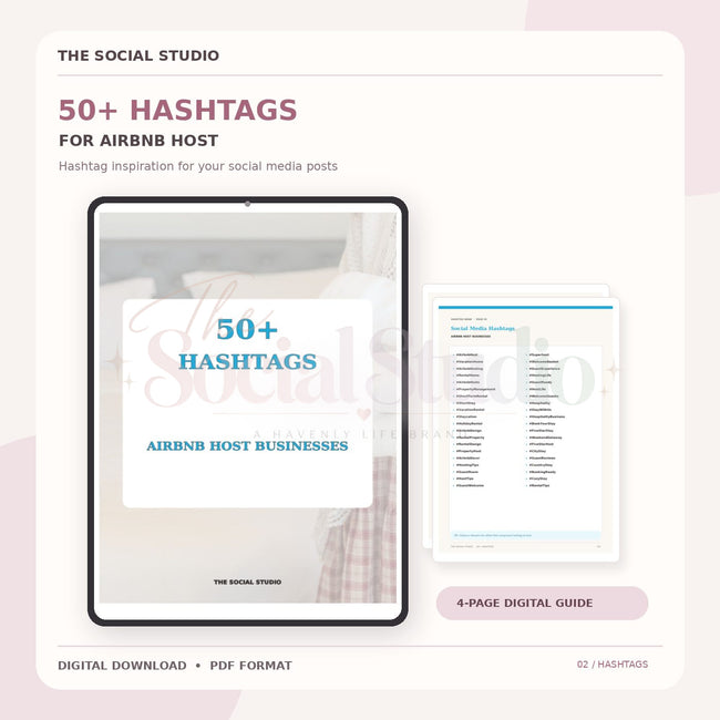 Air BNB Host – Hashtag Pack | The Social Studio
