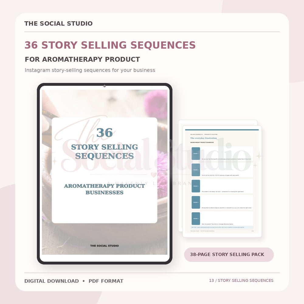 Aromatherapy – Instagram Story Selling Sequences | The Social Studio