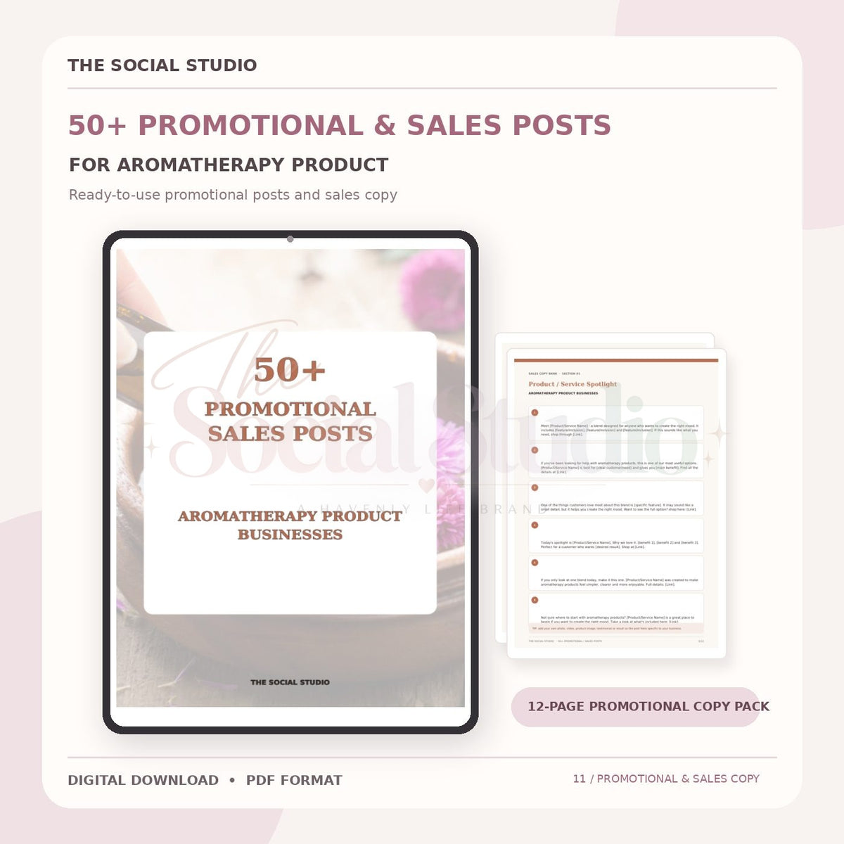 Aromatherapy – Promotional & Sales Post Templates | The Social Studio