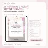 Aromatherapy – Testimonial & Review Content Templates