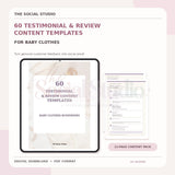 Baby Clothes – Testimonial & Review Content Templates
