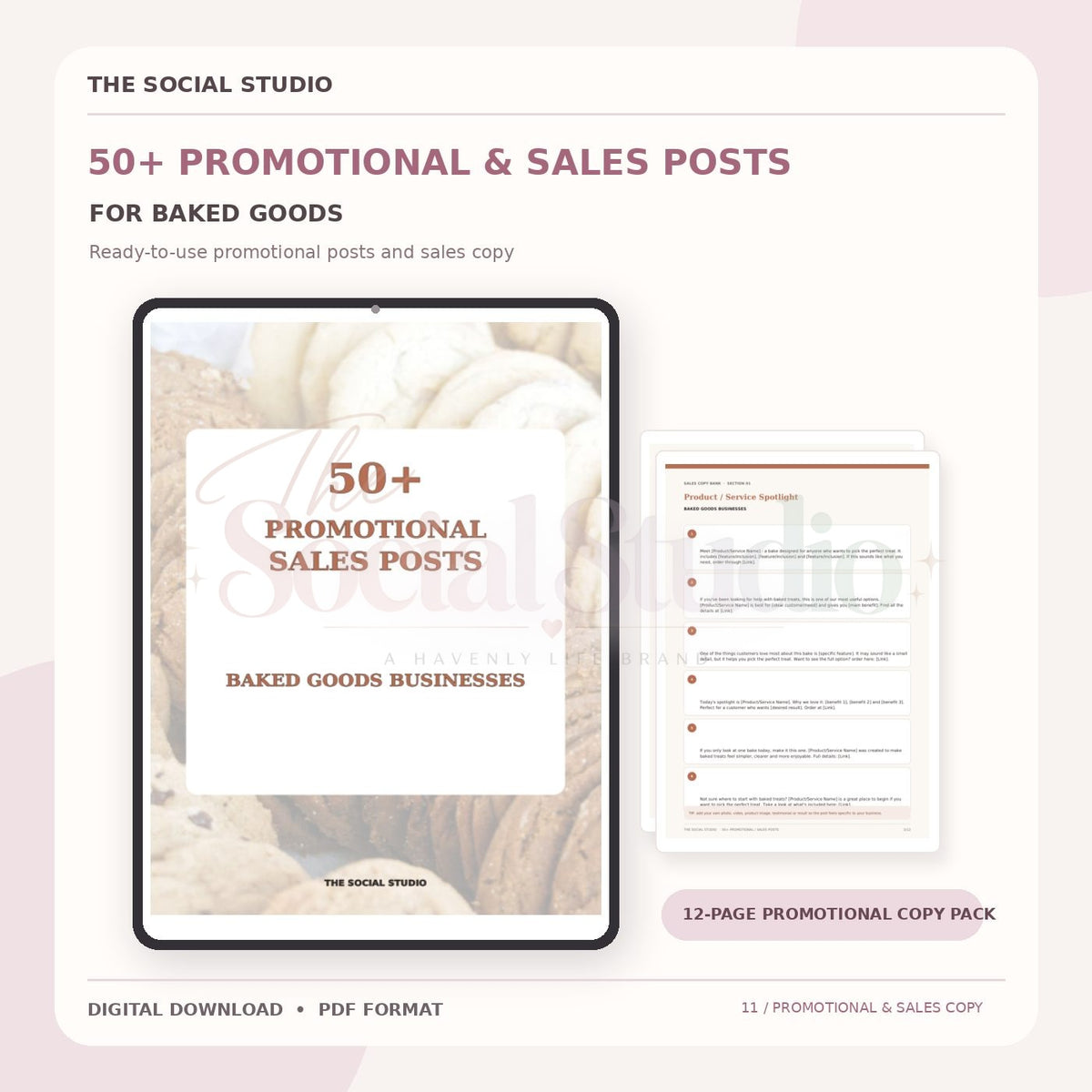 Baked Goods – Promotional & Sales Post Templates | The Social Studio