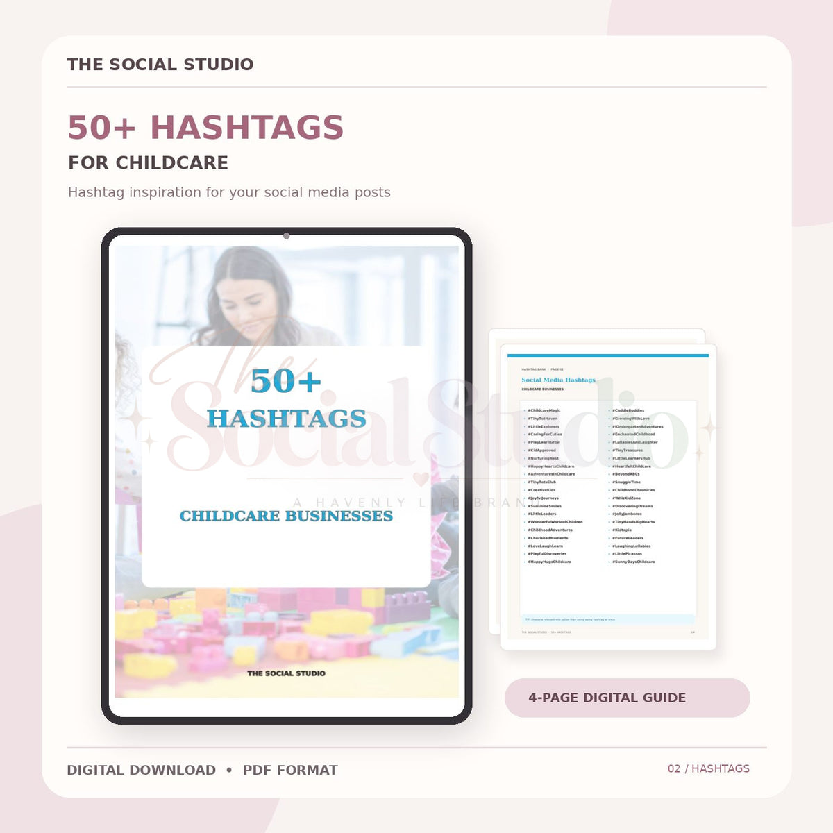 Childcare – Hashtag Pack | The Social Studio