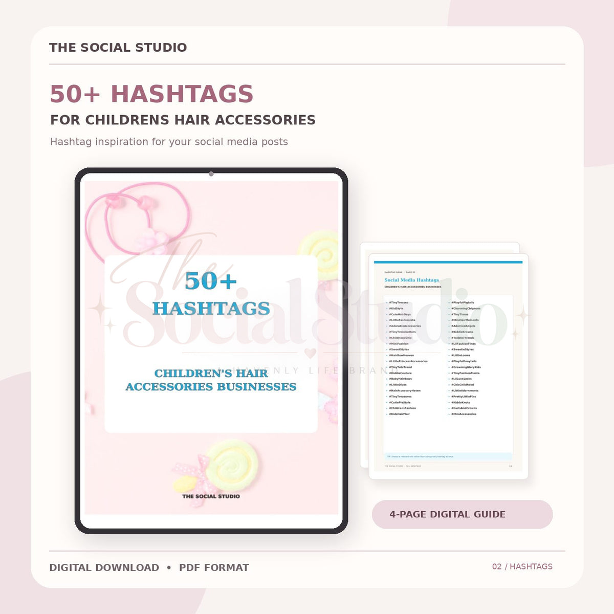 Children's Hair Accessories – Hashtag Pack | The Social Studio
