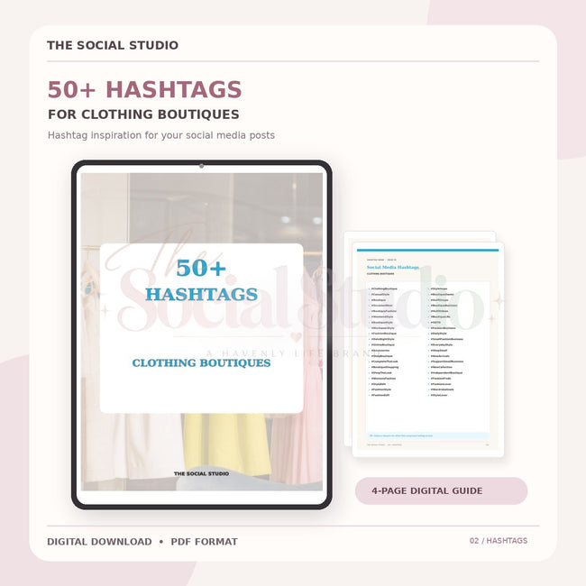 Clothing Boutiques – Hashtag Pack | The Social Studio