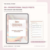Crochet & Macramé – Promotional & Sales Post Templates