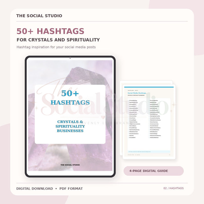 Crystals & Spirituality – Hashtag Pack | The Social Studio