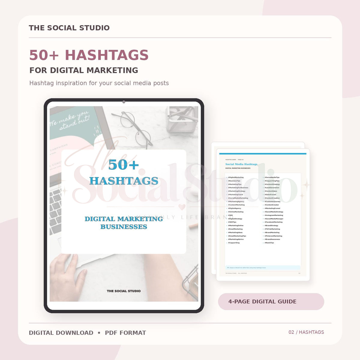 Digital Marketing – Hashtag Pack | The Social Studio