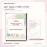 Dog Sitting Business – 100+ Reels & TikTok Hooks