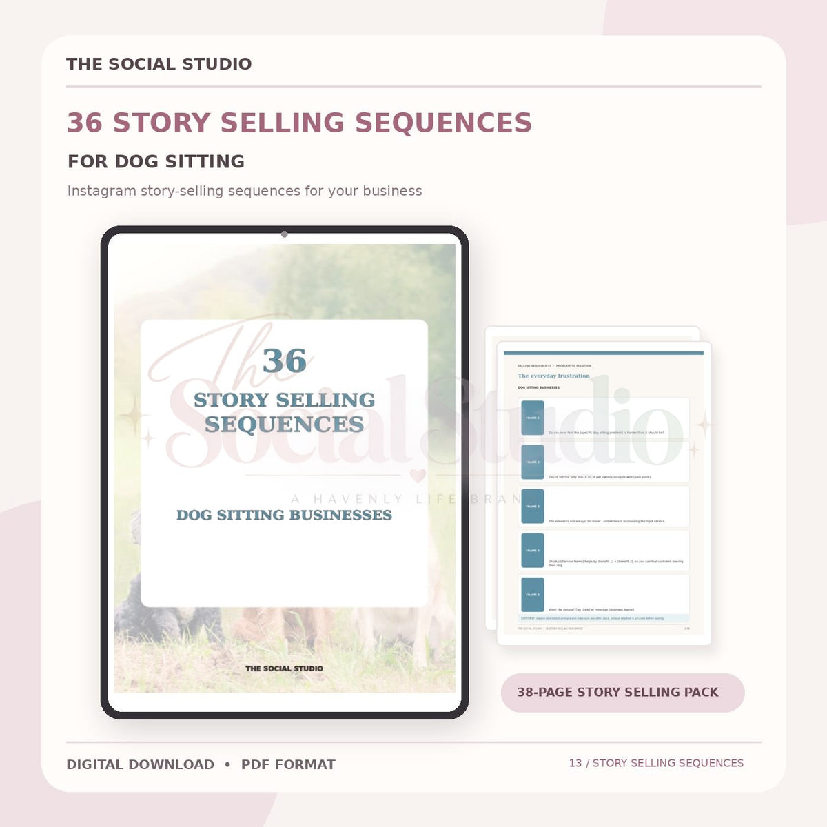 Dog Sitting Business – Instagram Story Selling Sequences | The Social Studio