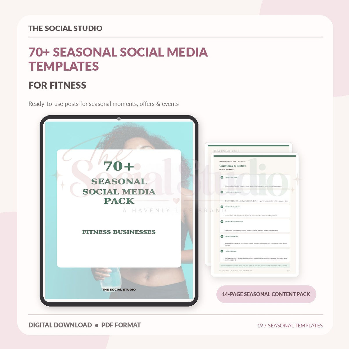 Fitness – Seasonal Social Media Pack | The Social Studio