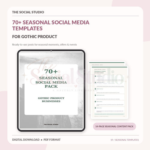 Gothic – Seasonal Social Media Pack | The Social Studio