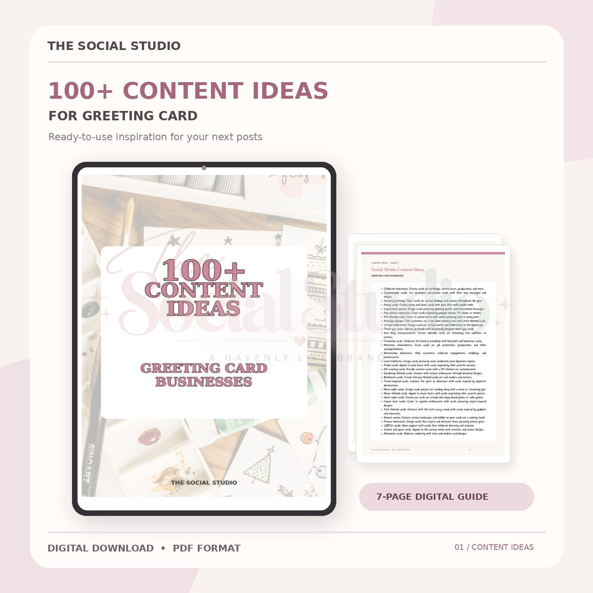 Greeting Cards – Content Ideas Pack | The Social Studio