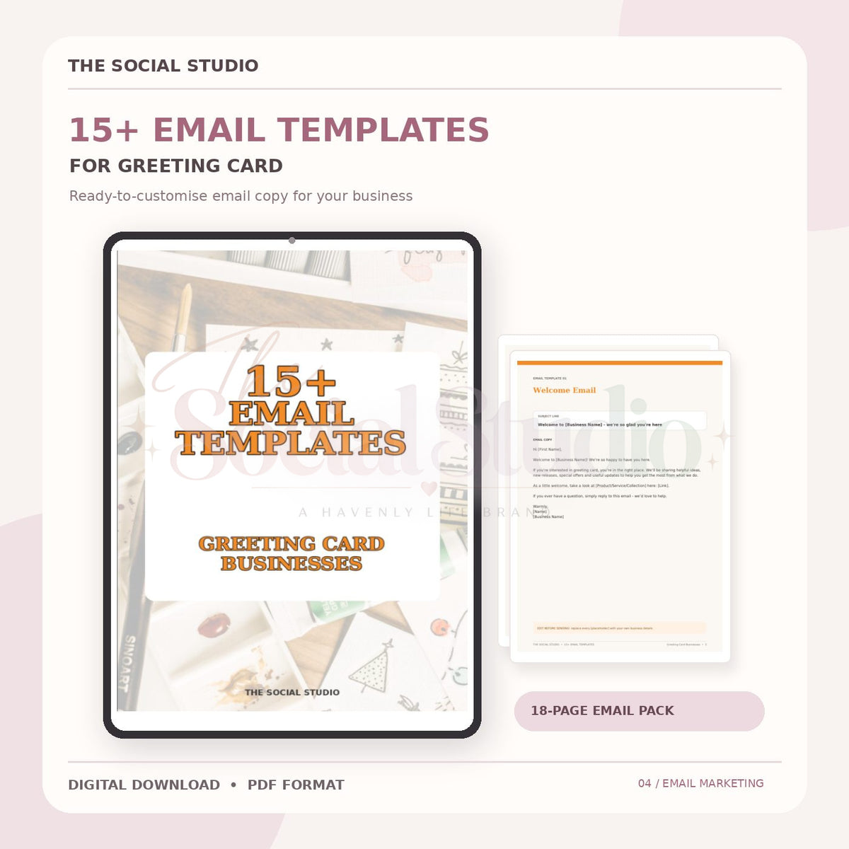 Greeting Cards – Email Templates Pack | The Social Studio