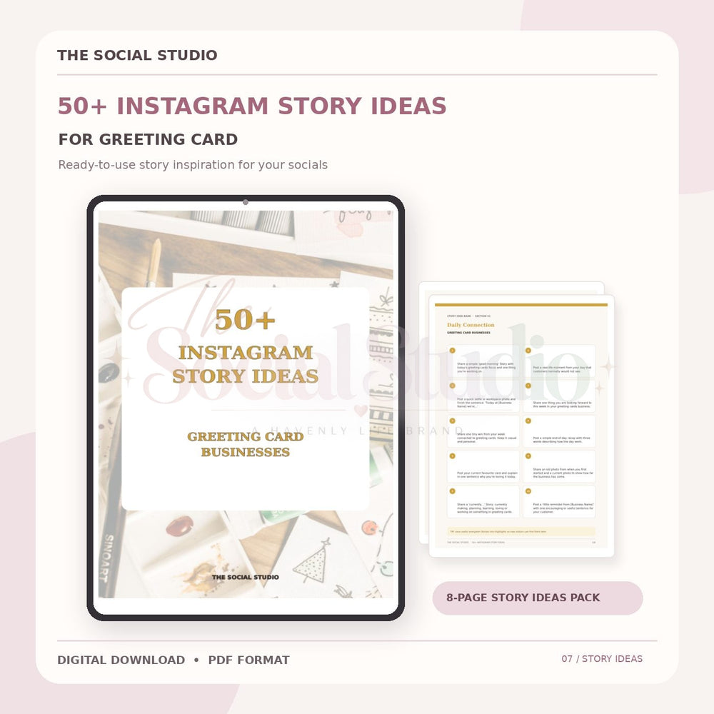 Greeting Cards – Instagram Story Ideas Pack | The Social Studio