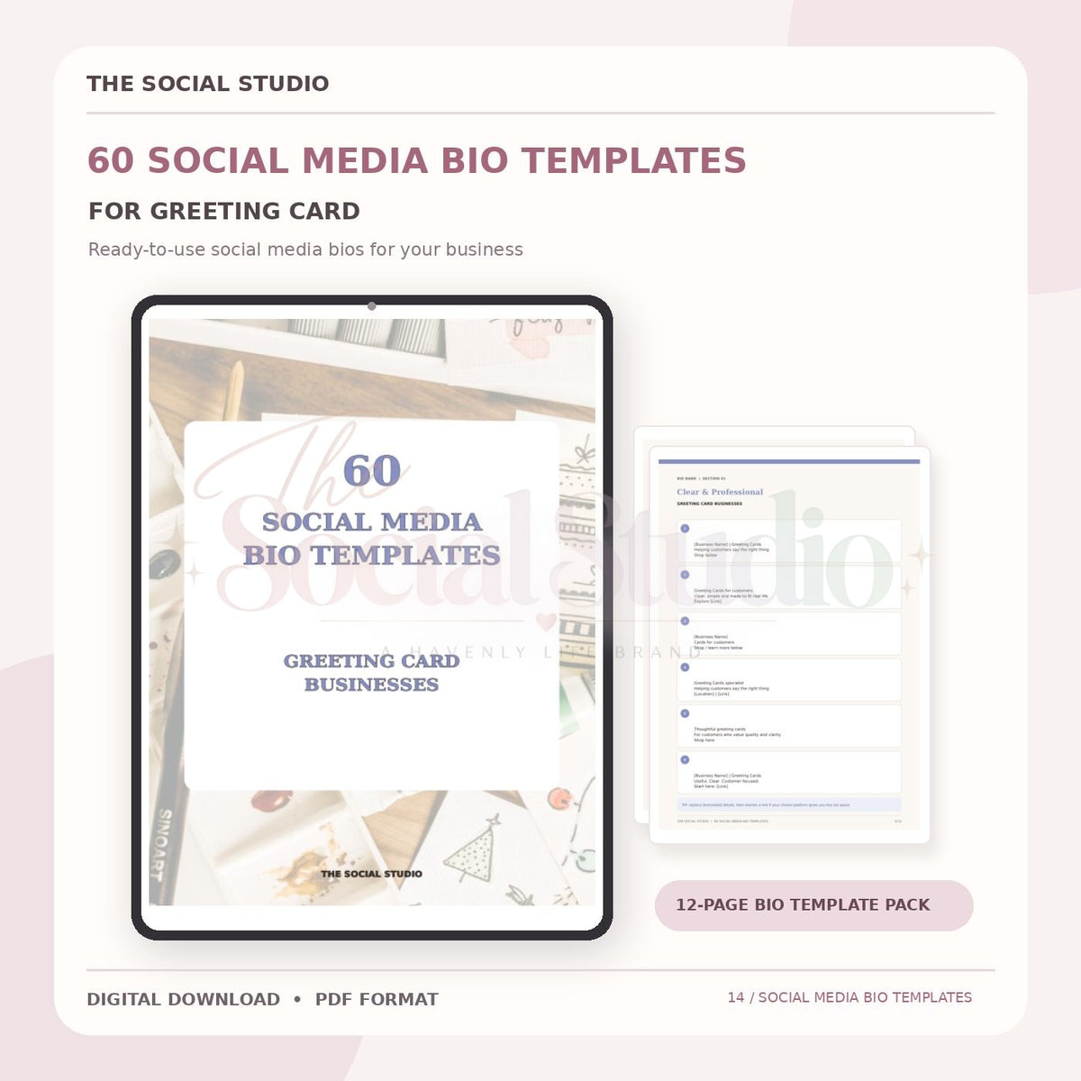 Greeting Cards – Social Media Bio Templates | The Social Studio