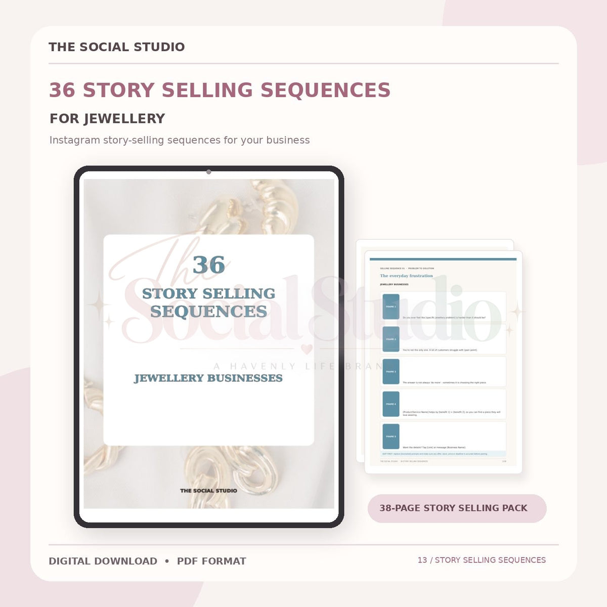 Jewellery – Instagram Story Selling Sequences | The Social Studio