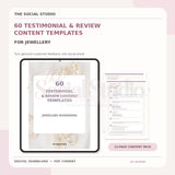 Jewellery – Testimonial & Review Content Templates