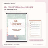 Learning Language Tutors – Promotional & Sales Post Templates