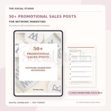Network Marketing – Promotional & Sales Post Templates