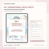 Nurse Education Resources – Promotional & Sales Post Templates