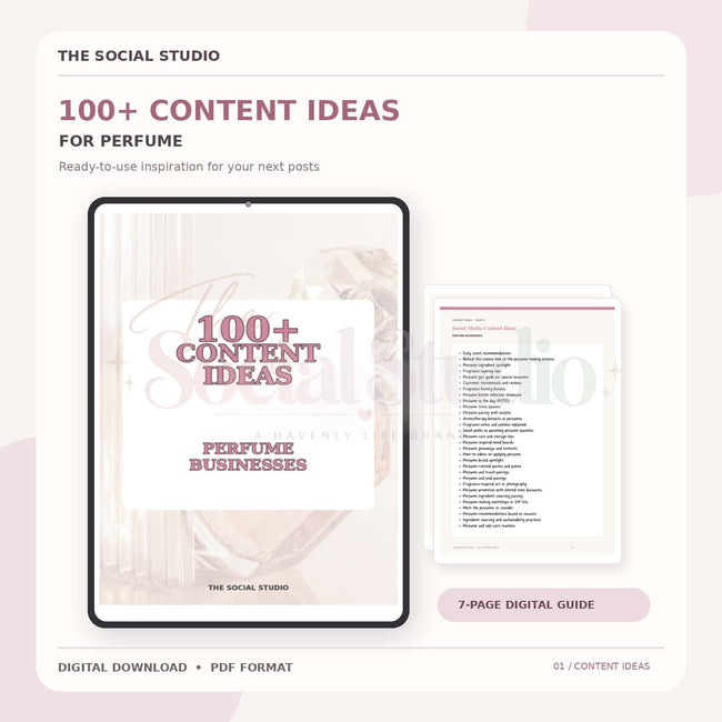 Perfume – Content Ideas Pack | The Social Studio