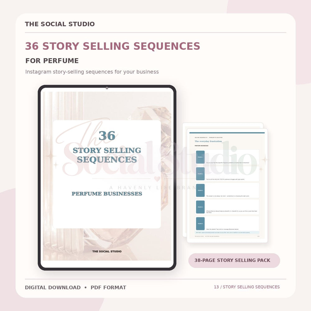 Perfume – Instagram Story Selling Sequences | The Social Studio