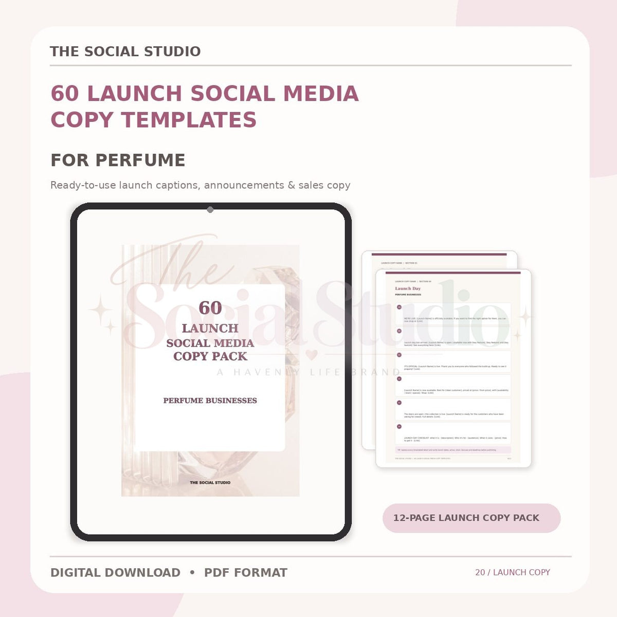 Perfume – Launch Social Media Copy Pack | The Social Studio