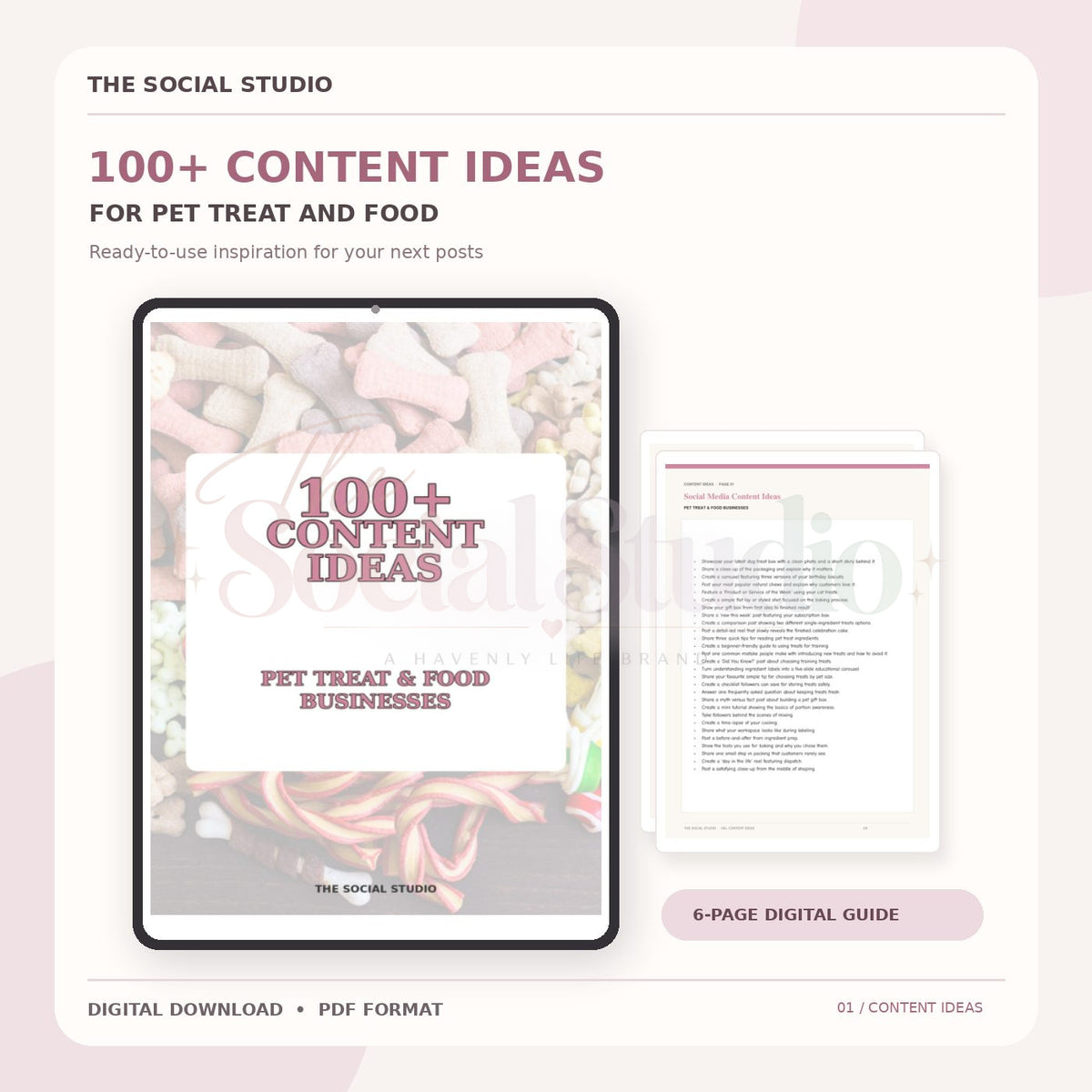 Pet Treats and Food – Content Ideas Pack | The Social Studio