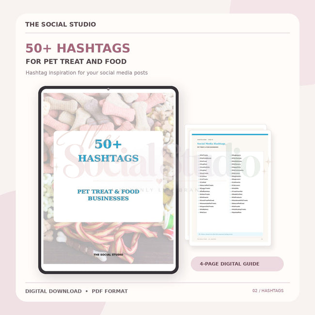 Pet Treats and Food – Hashtag Pack | The Social Studio