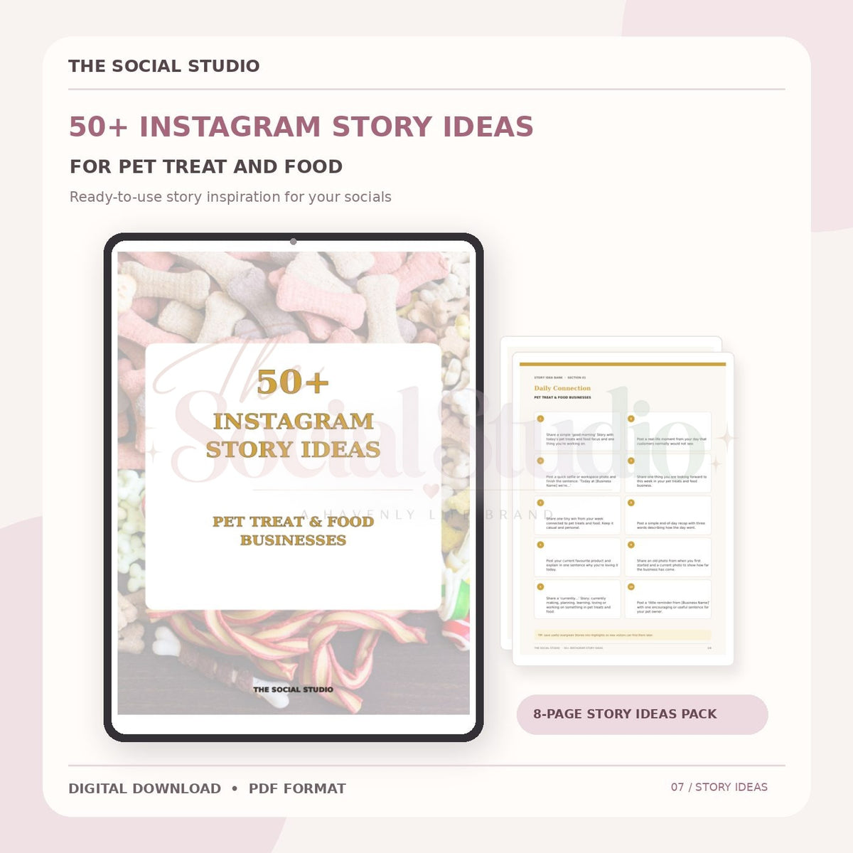 Pet Treats and Food – Instagram Story Ideas Pack | The Social Studio