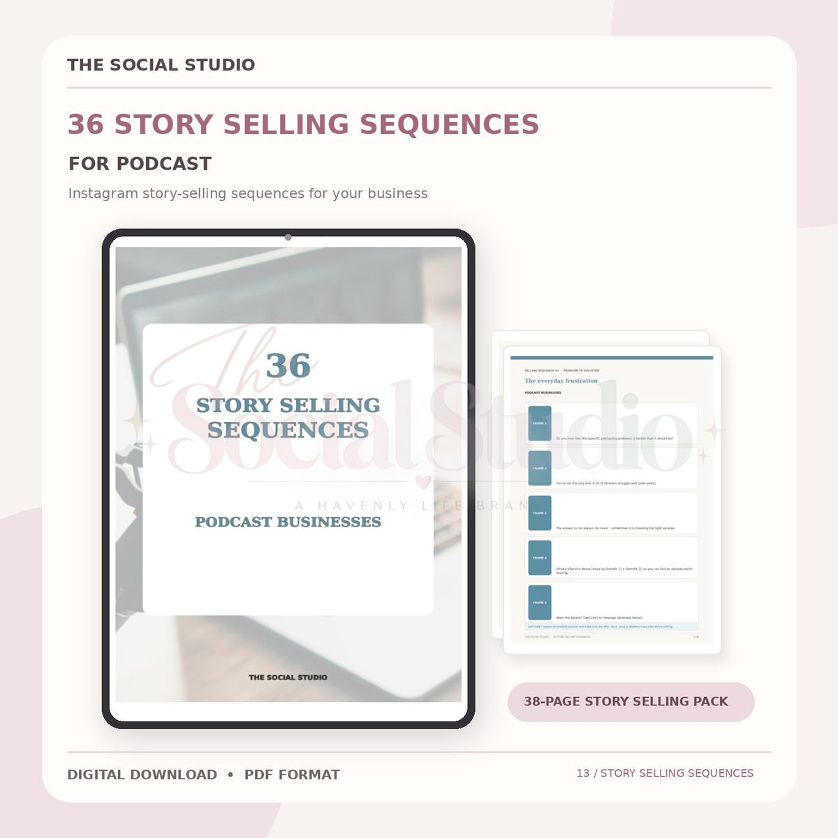 Podcasts – Instagram Story Selling Sequences | The Social Studio