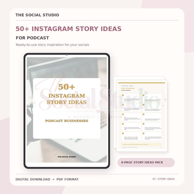 Podcasts – Instagram Story Ideas Pack | The Social Studio