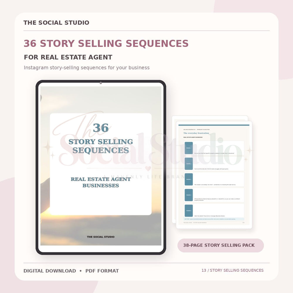 Real Estate – Instagram Story Selling Sequences | The Social Studio