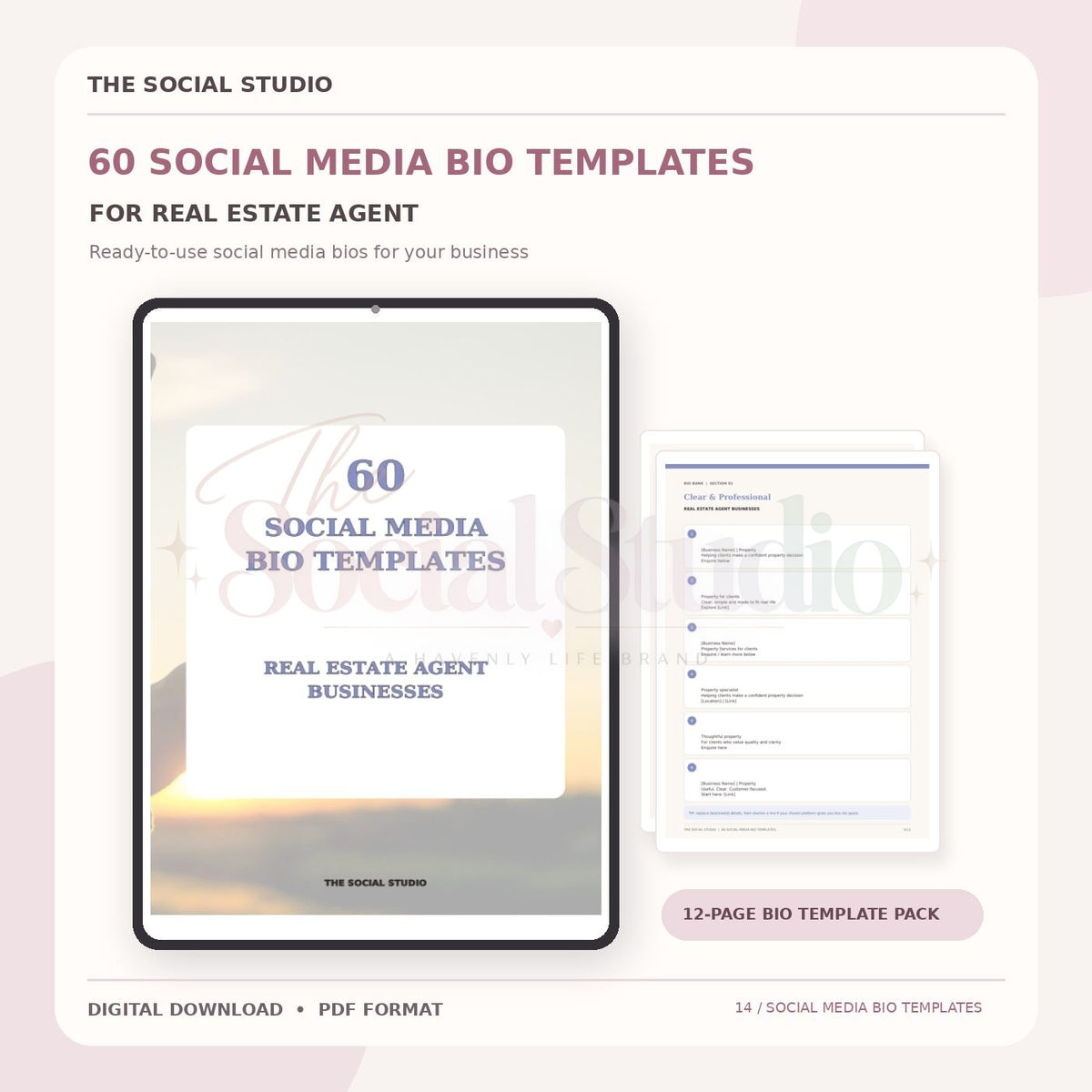 Real Estate – Social Media Bio Templates | The Social Studio