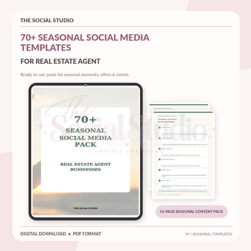 Real Estate – Seasonal Social Media Pack | The Social Studio