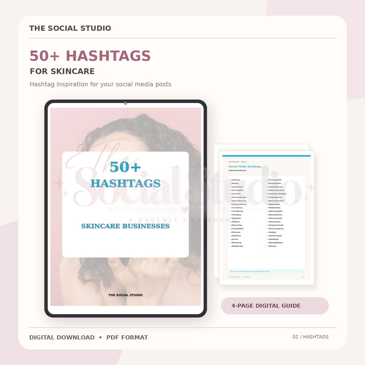 Skincare – Hashtag Pack | The Social Studio