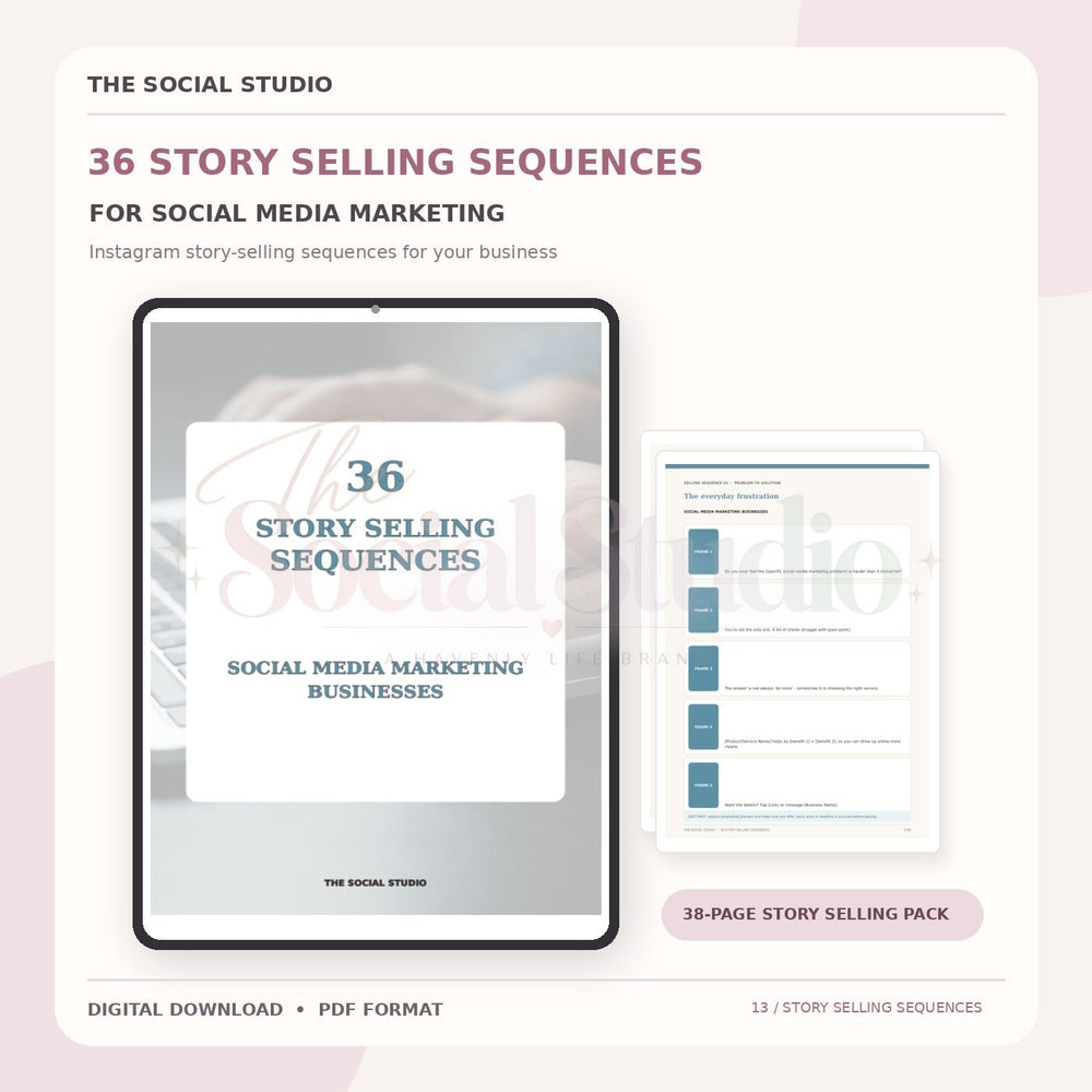 Social Media Marketing – Instagram Story Selling Sequences | The Social Studio